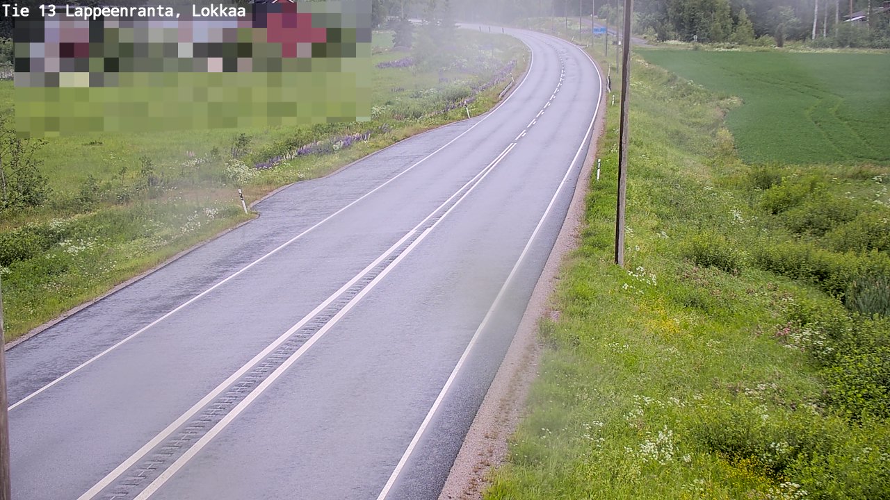 Kelikamerat Kuva Tie 13 Lokkaan suora, Lappeenranta, Etelä-Karjala