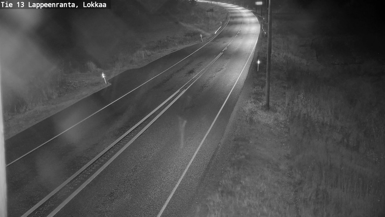 Weather Camera Image Väg 13 Lokkaa rakan, Lappeenranta, Etelä-Karjala