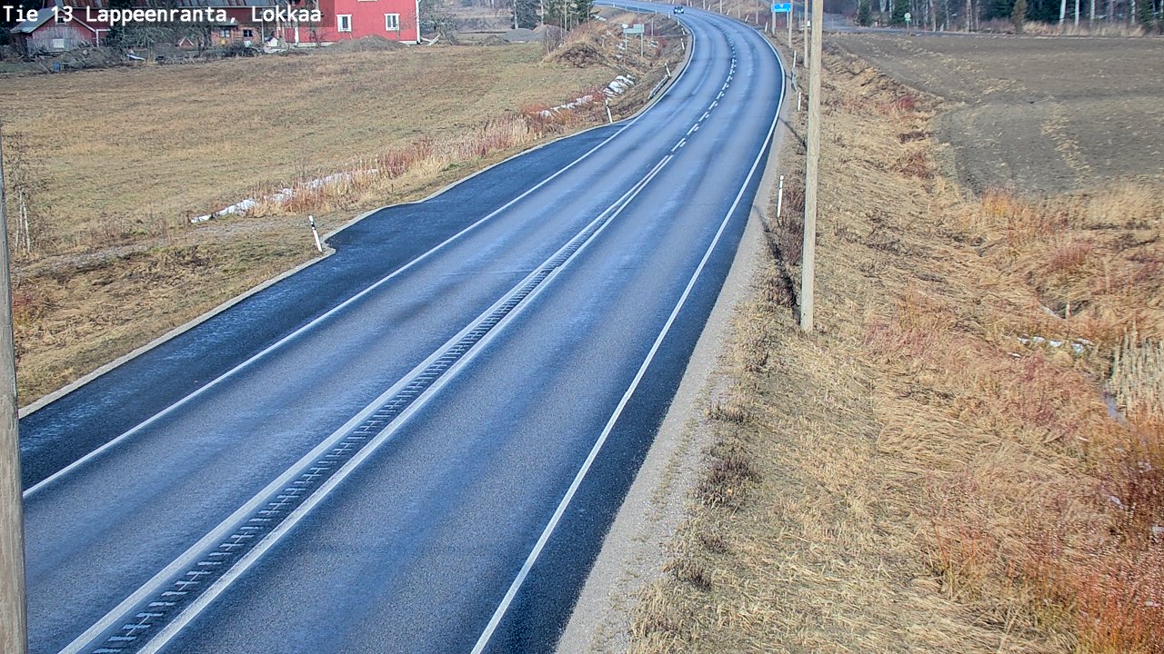 Kelikamerat Kuva Tie 13 Lokkaan suora, Lappeenranta, Etelä-Karjala