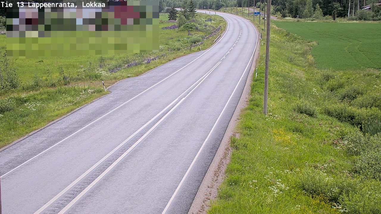 Kelikamerat Kuva Tie 13 Lokkaan suora, Lappeenranta, Etelä-Karjala