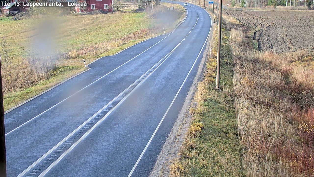 Kelikamerat Kuva Tie 13 Lokkaan suora, Lappeenranta, Etelä-Karjala