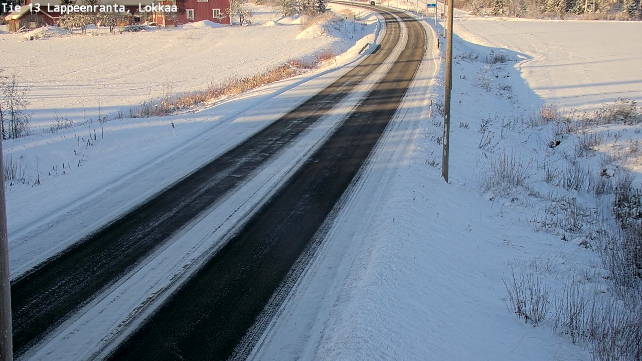 Kelikamerat Kuva Tie 13 Lokkaan suora, Lappeenranta, Etelä-Karjala