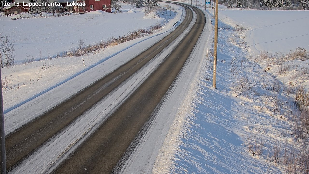 Kelikamerat Kuva Tie 13 Lokkaan suora, Lappeenranta, Etelä-Karjala
