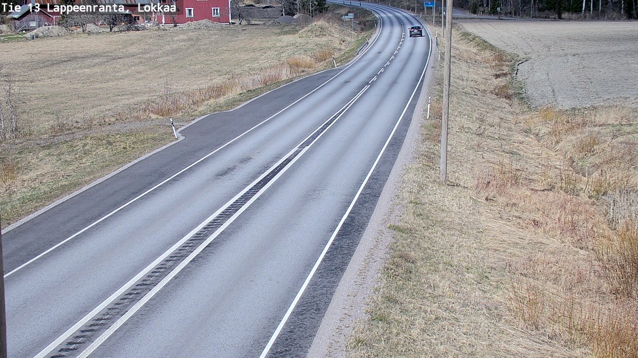 Weather Camera Image Väg 13 Lokkaa rakan, Lappeenranta, Etelä-Karjala