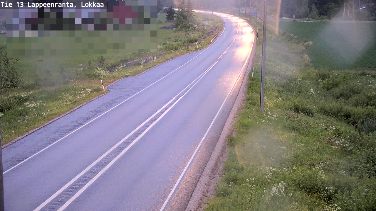 Kelikamerat Kuva Tie 13 Lokkaan suora, Lappeenranta, Etelä-Karjala