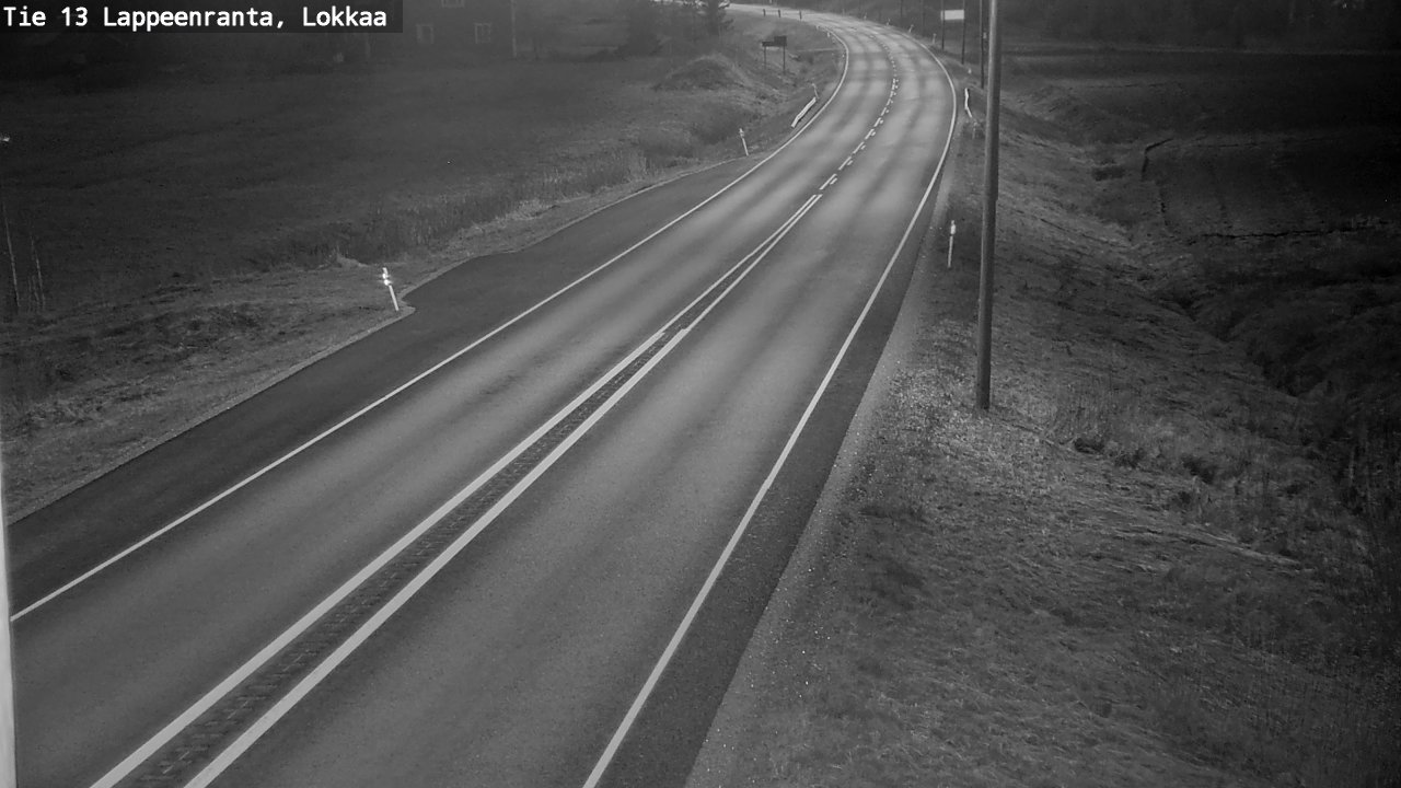 Weather Camera Image Väg 13 Lokkaa rakan, Lappeenranta, Etelä-Karjala