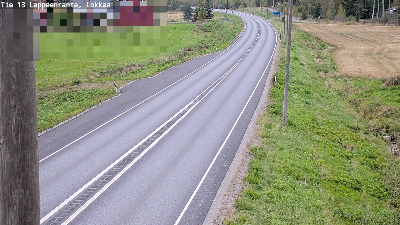 Kelikamerat Kuva Tie 13 Lokkaan suora, Lappeenranta, Etelä-Karjala