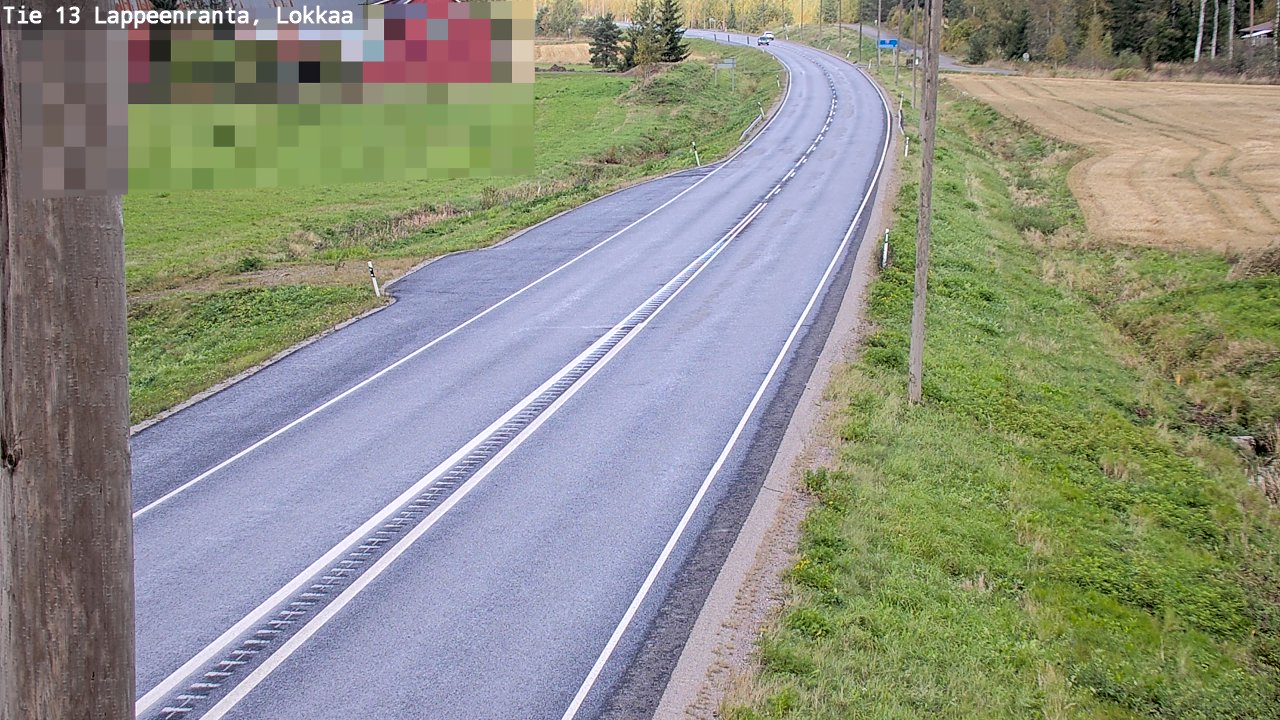 Kelikamerat Kuva Tie 13 Lokkaan suora, Lappeenranta, Etelä-Karjala