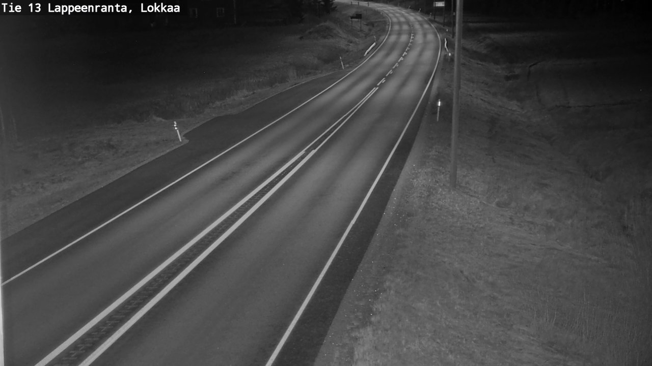 Weather Camera Image Väg 13 Lokkaa rakan, Lappeenranta, Etelä-Karjala