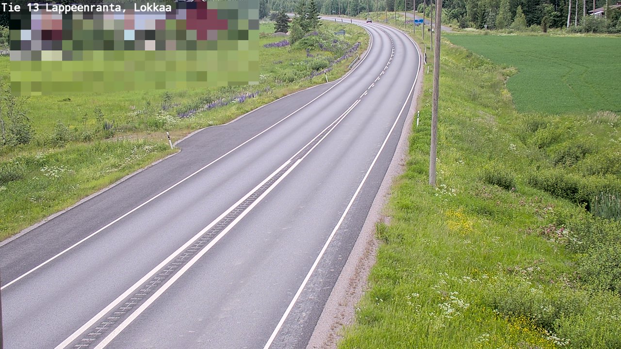 Kelikamerat Kuva Tie 13 Lokkaan suora, Lappeenranta, Etelä-Karjala