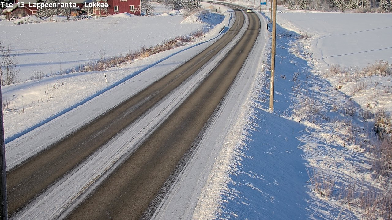 Kelikamerat Kuva Tie 13 Lokkaan suora, Lappeenranta, Etelä-Karjala