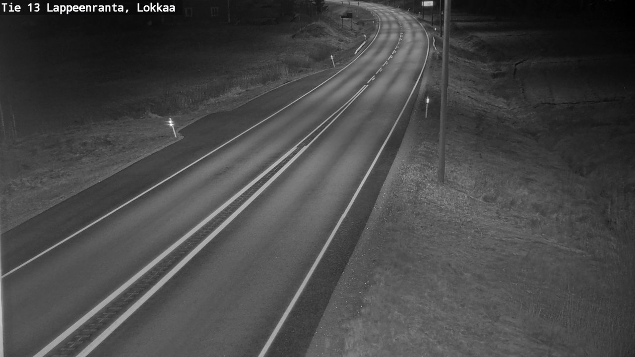 Weather Camera Image Väg 13 Lokkaa rakan, Lappeenranta, Etelä-Karjala