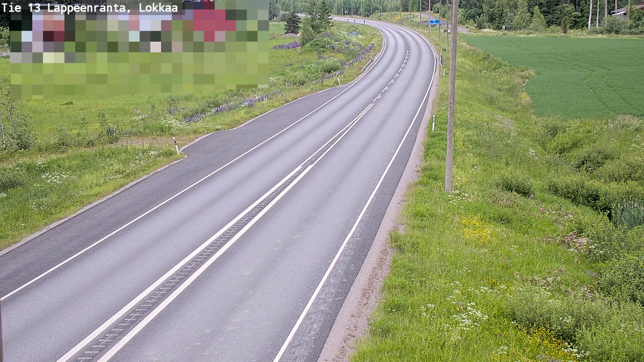 Kelikamerat Kuva Tie 13 Lokkaan suora, Lappeenranta, Etelä-Karjala