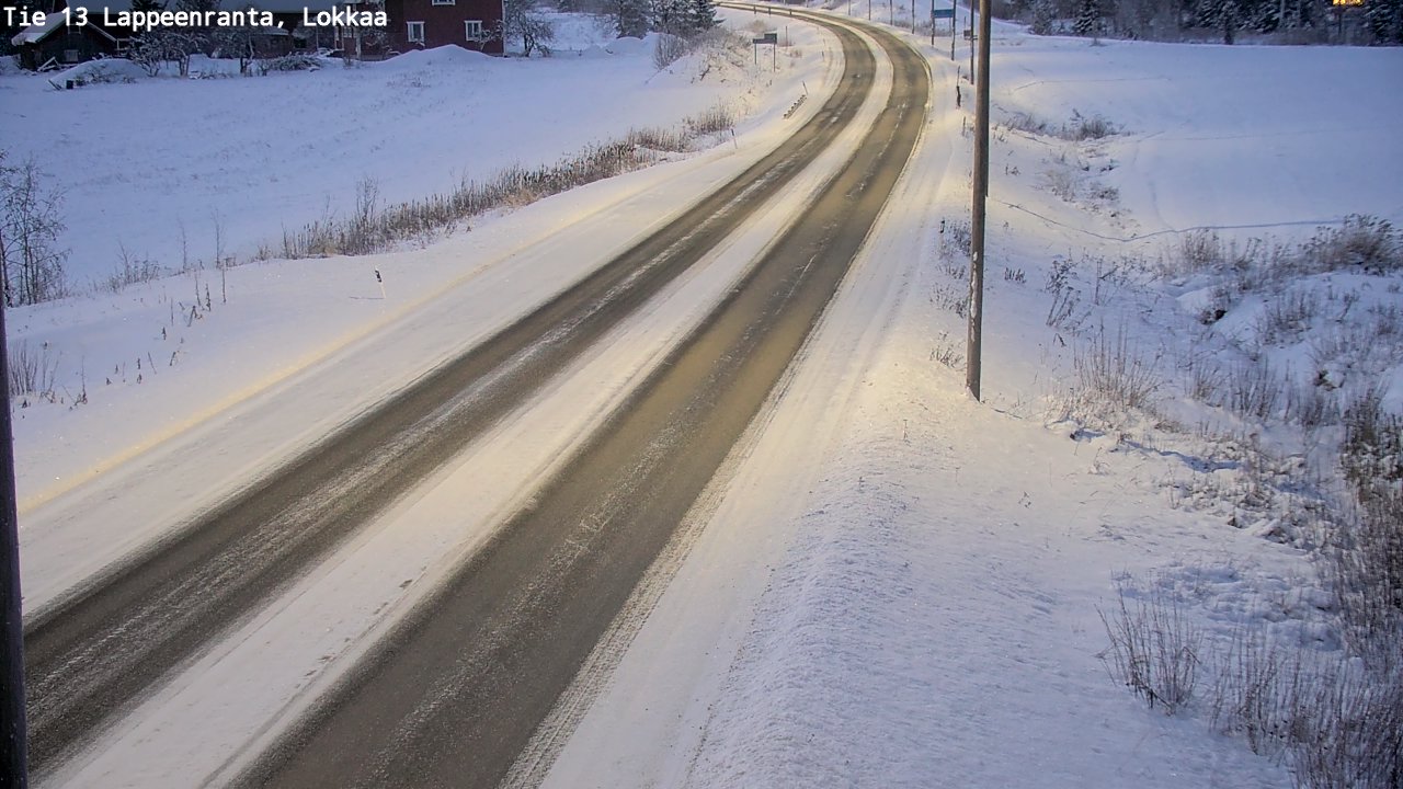 Kelikamerat Kuva Tie 13 Lokkaan suora, Lappeenranta, Etelä-Karjala