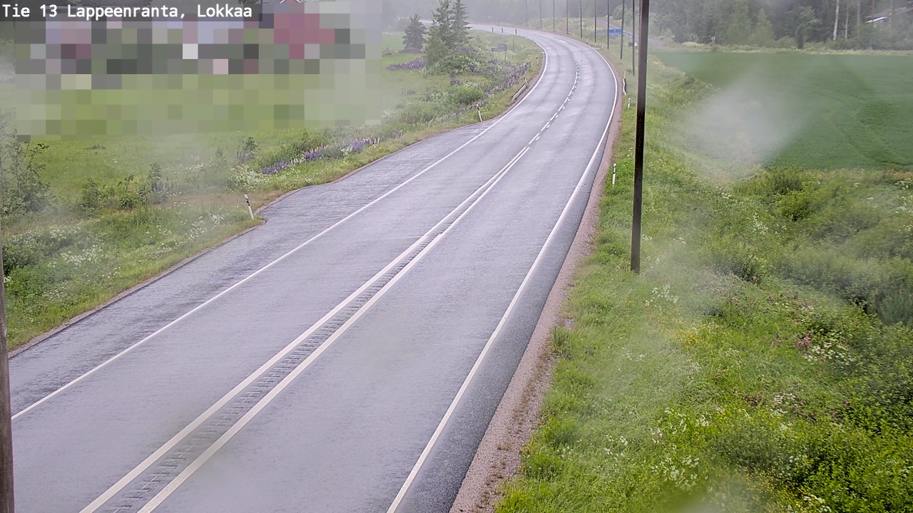 Kelikamerat Kuva Tie 13 Lokkaan suora, Lappeenranta, Etelä-Karjala