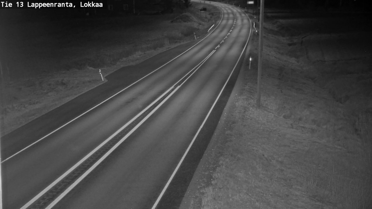 Weather Camera Image Väg 13 Lokkaa rakan, Lappeenranta, Etelä-Karjala