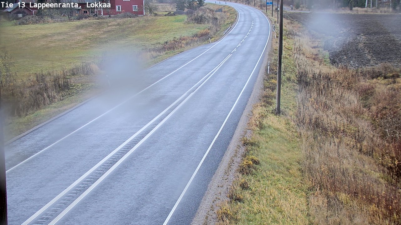 Weather Camera Image Väg 13 Lokkaa rakan, Lappeenranta, Etelä-Karjala