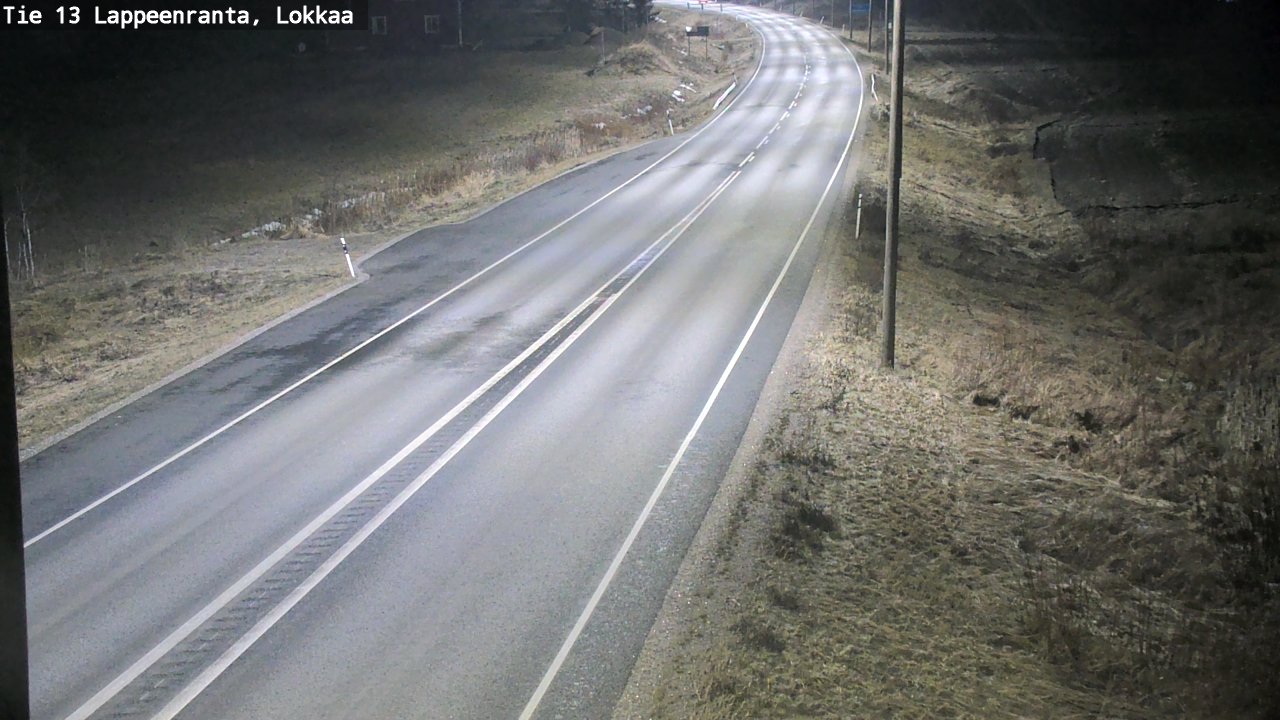 Weather Camera Image Väg 13 Lokkaa rakan, Lappeenranta, Etelä-Karjala