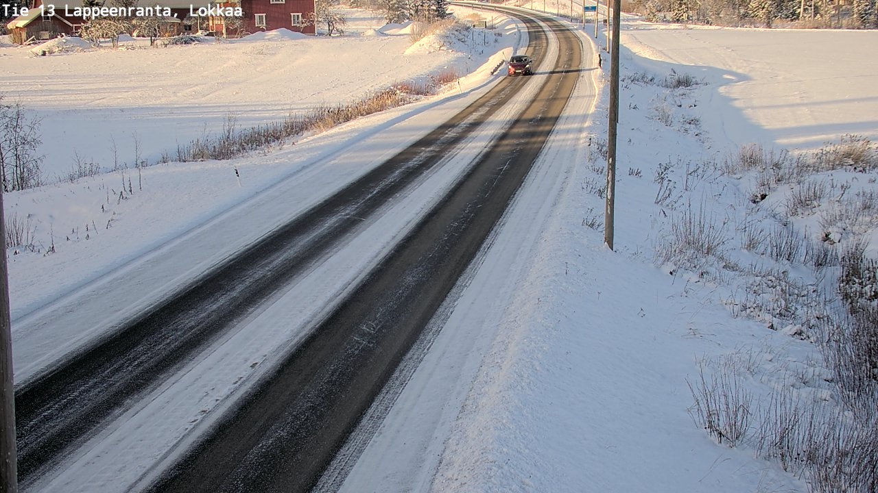Kelikamerat Kuva Tie 13 Lokkaan suora, Lappeenranta, Etelä-Karjala