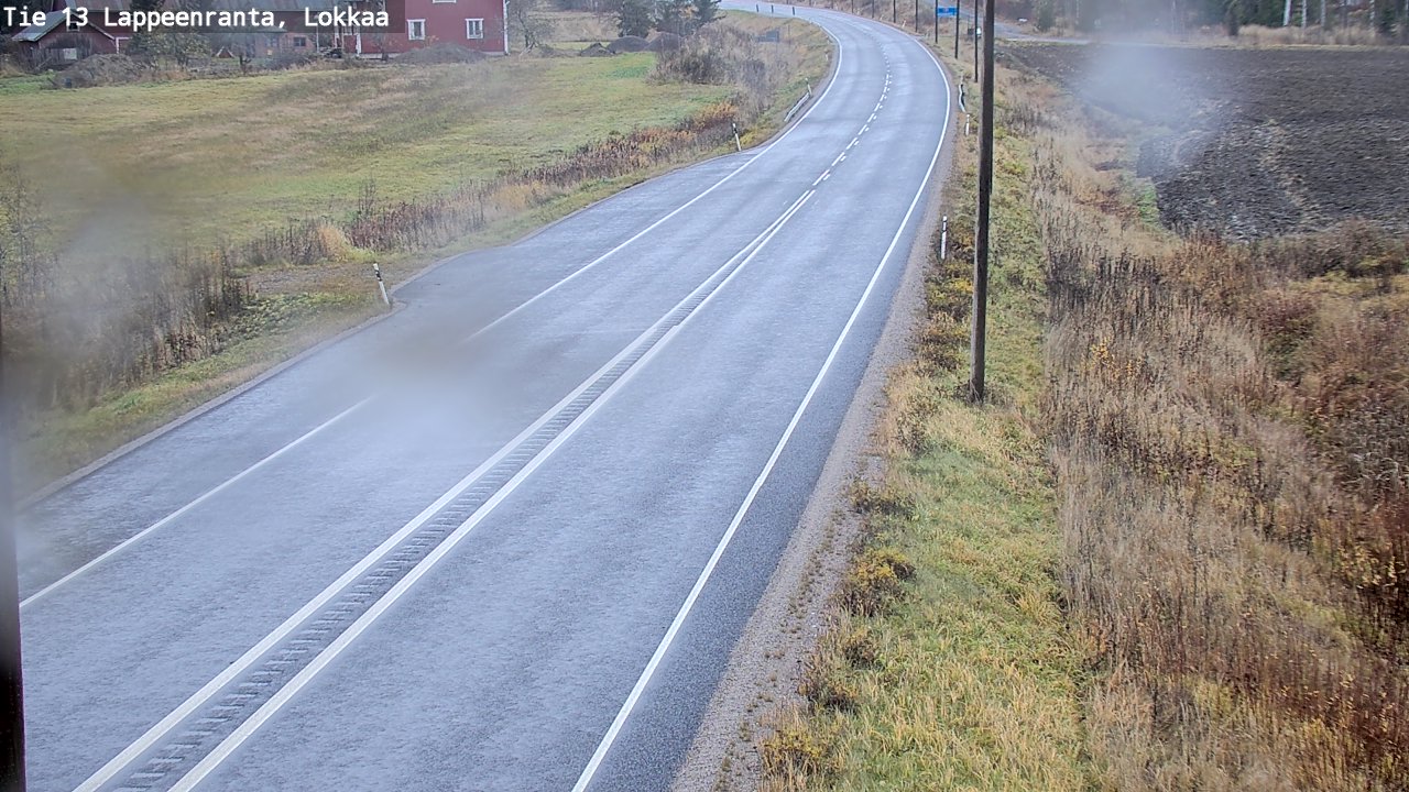 Weather Camera Image Väg 13 Lokkaa rakan, Lappeenranta, Etelä-Karjala