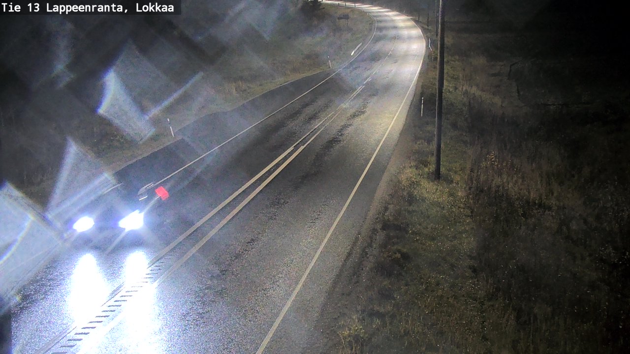 Weather Camera Image Väg 13 Lokkaa rakan, Lappeenranta, Etelä-Karjala