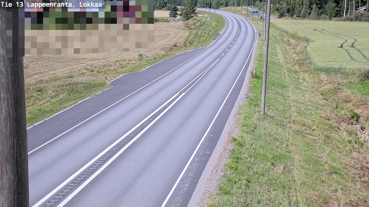 Kelikamerat Kuva Tie 13 Lokkaan suora, Lappeenranta, Etelä-Karjala