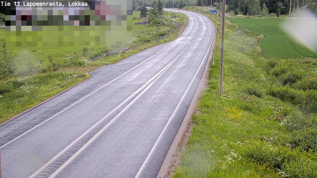 Kelikamerat Kuva Tie 13 Lokkaan suora, Lappeenranta, Etelä-Karjala