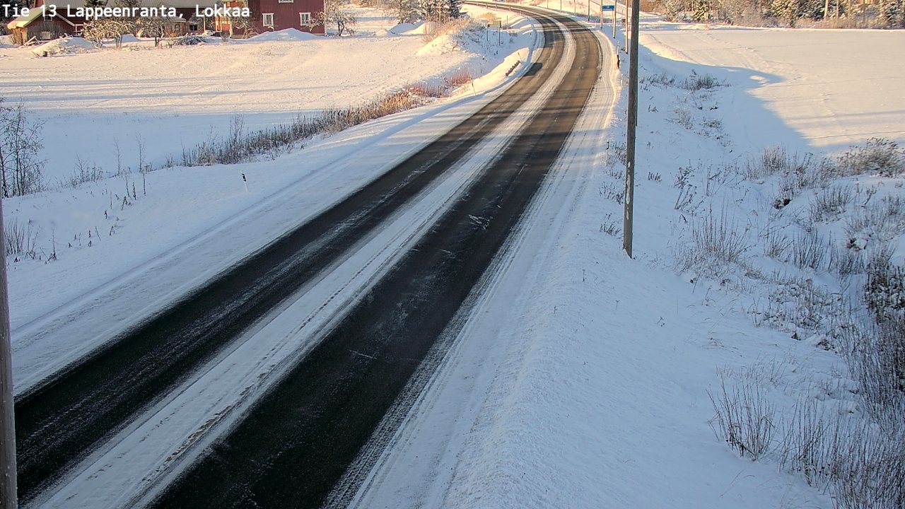 Kelikamerat Kuva Tie 13 Lokkaan suora, Lappeenranta, Etelä-Karjala