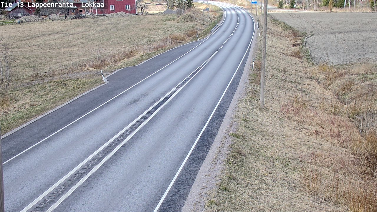 Weather Camera Image Väg 13 Lokkaa rakan, Lappeenranta, Etelä-Karjala