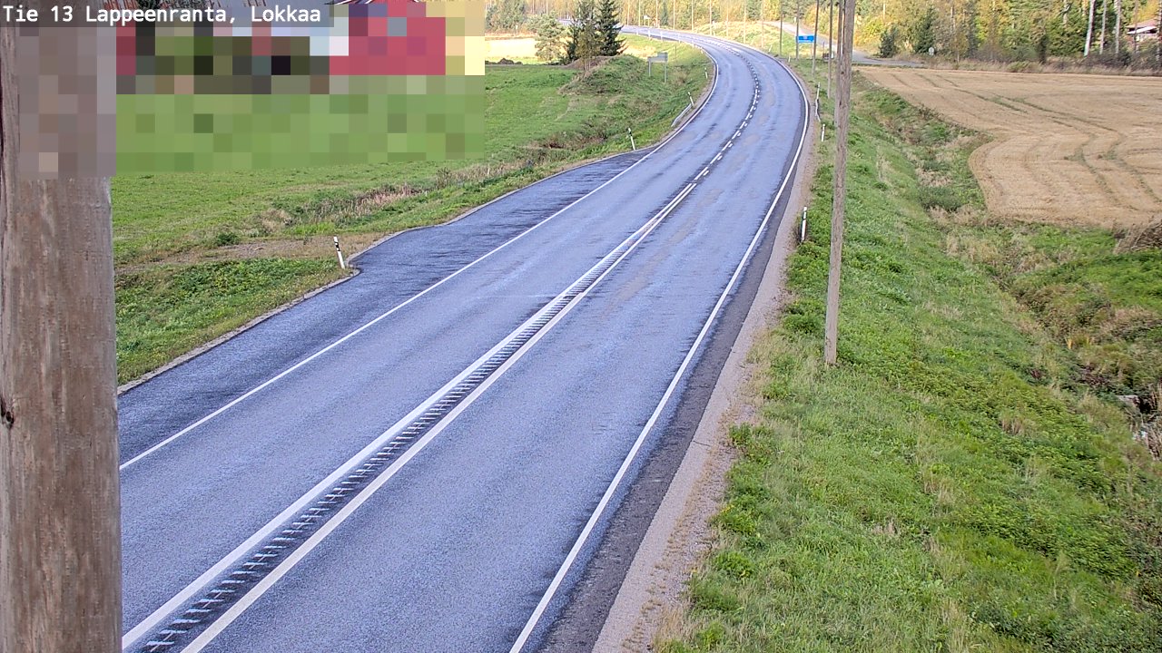 Kelikamerat Kuva Tie 13 Lokkaan suora, Lappeenranta, Etelä-Karjala
