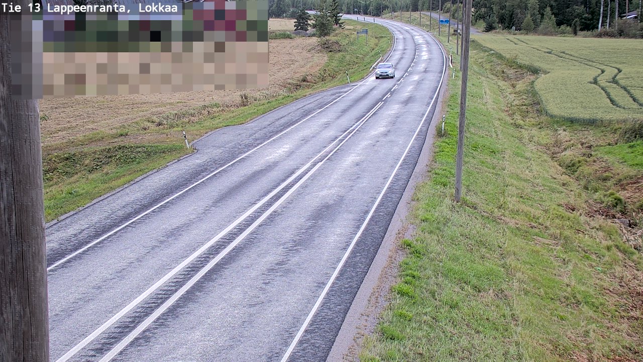 Kelikamerat Kuva Tie 13 Lokkaan suora, Lappeenranta, Etelä-Karjala
