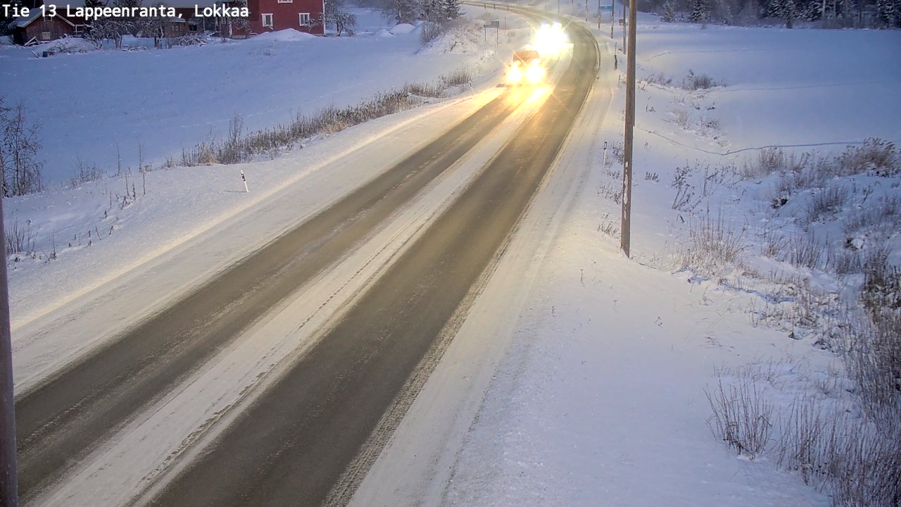Kelikamerat Kuva Tie 13 Lokkaan suora, Lappeenranta, Etelä-Karjala