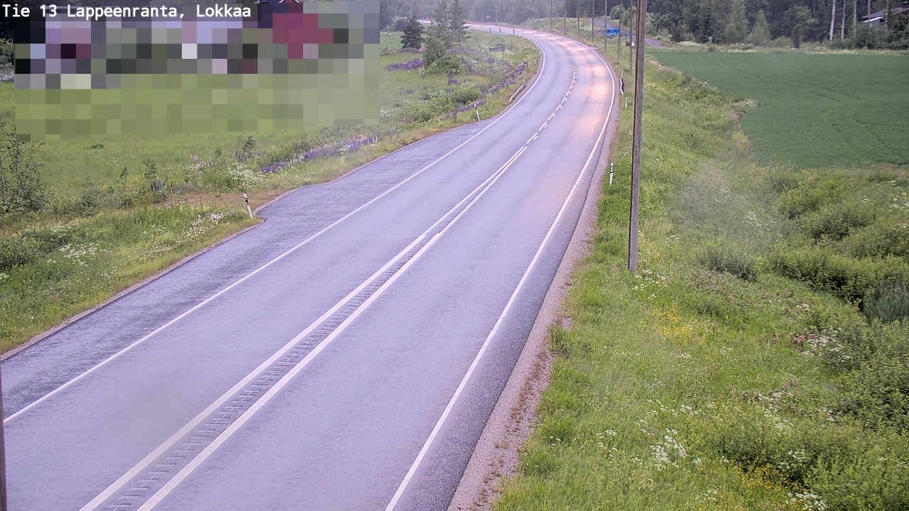Kelikamerat Kuva Tie 13 Lokkaan suora, Lappeenranta, Etelä-Karjala