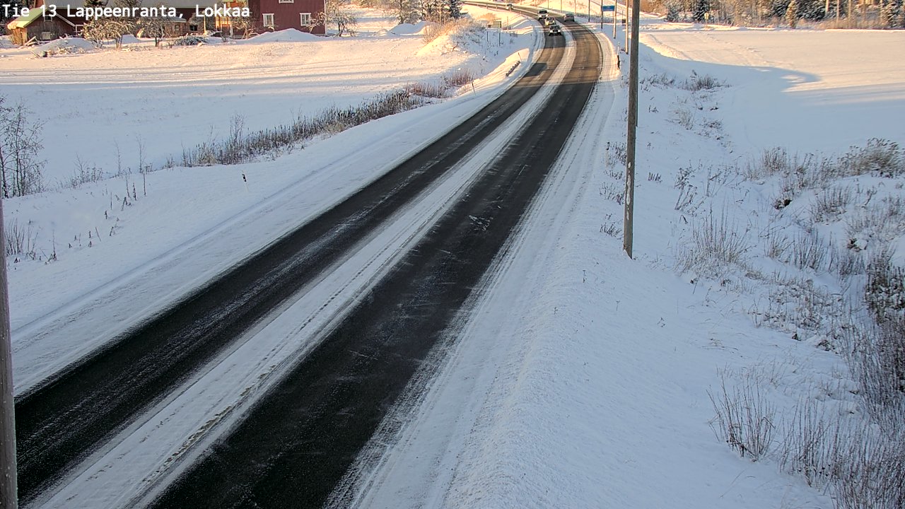 Kelikamerat Kuva Tie 13 Lokkaan suora, Lappeenranta, Etelä-Karjala