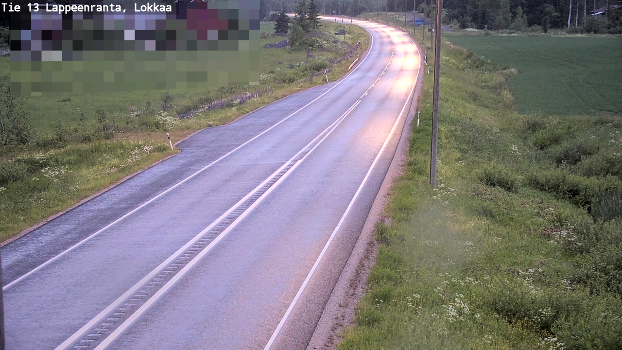 Kelikamerat Kuva Tie 13 Lokkaan suora, Lappeenranta, Etelä-Karjala