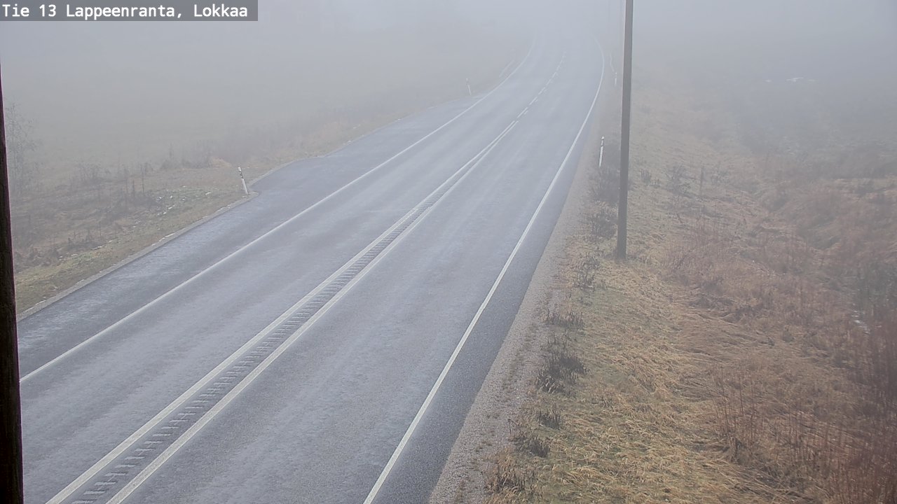 Weather Camera Image Väg 13 Lokkaa rakan, Lappeenranta, Etelä-Karjala