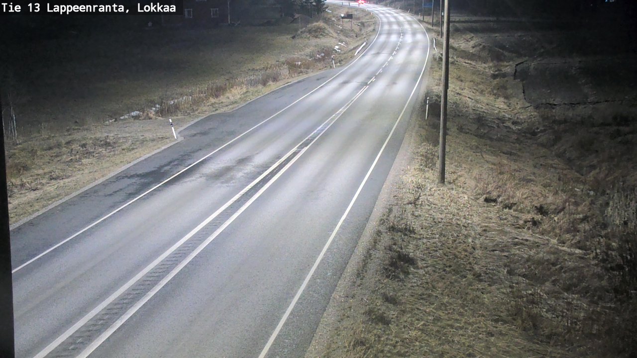 Weather Camera Image Road 13 Lokkaa straight, Lappeenranta, Etelä-Karjala