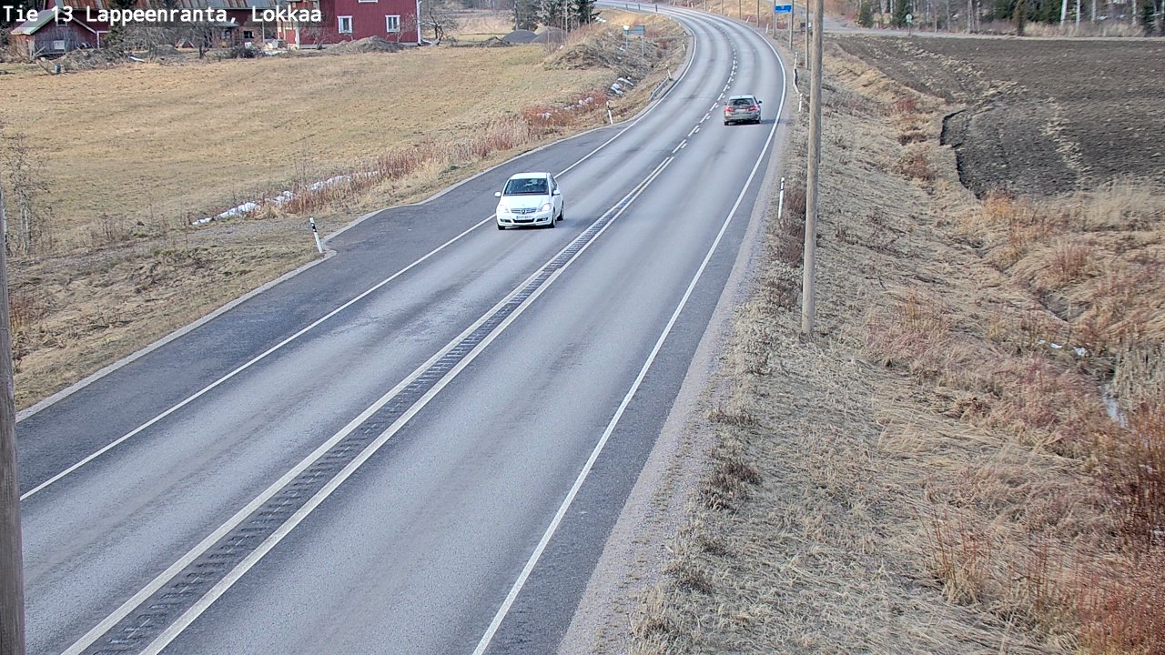 Kelikamerat Kuva Tie 13 Lokkaan suora, Lappeenranta, Etelä-Karjala