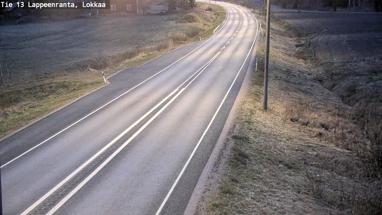 Weather Camera Image Väg 13 Lokkaa rakan, Lappeenranta, Etelä-Karjala