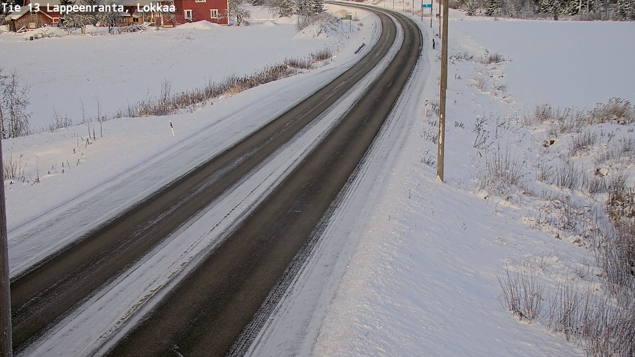 Kelikamerat Kuva Tie 13 Lokkaan suora, Lappeenranta, Etelä-Karjala