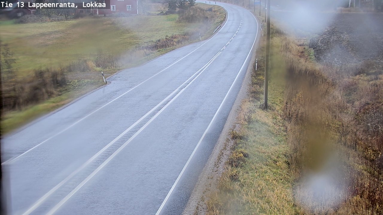 Weather Camera Image Väg 13 Lokkaa rakan, Lappeenranta, Etelä-Karjala