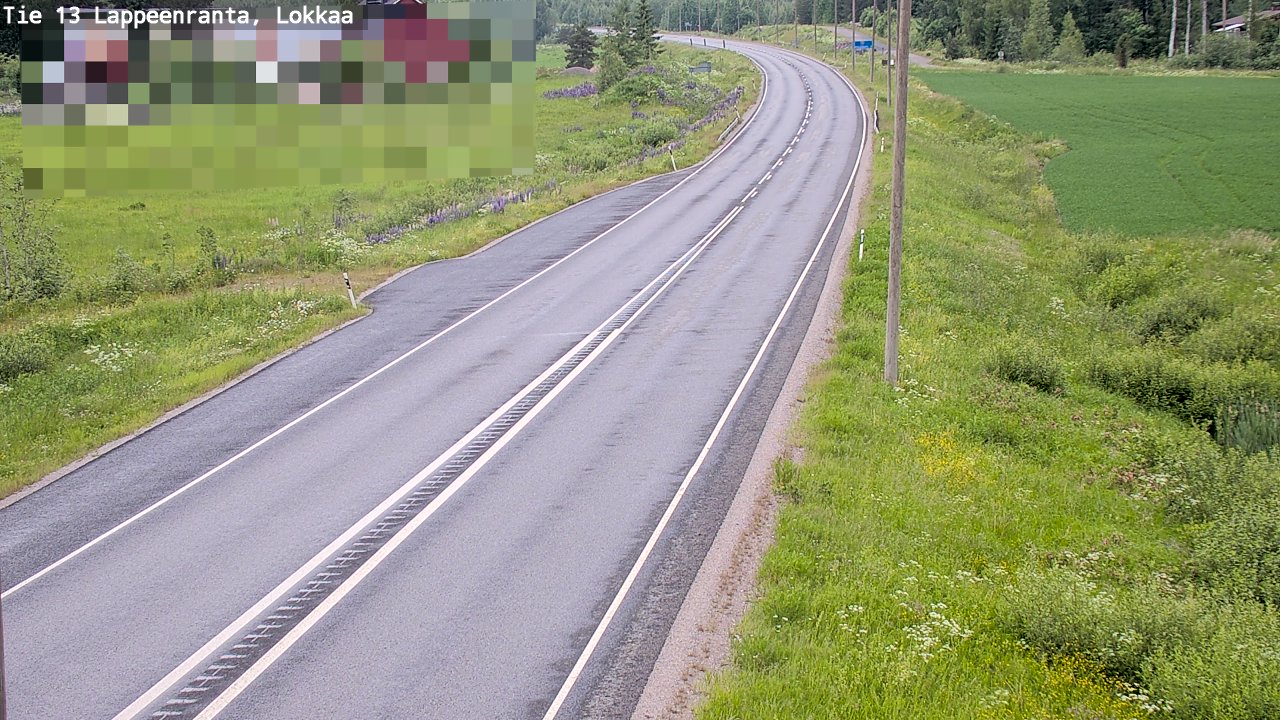 Kelikamerat Kuva Tie 13 Lokkaan suora, Lappeenranta, Etelä-Karjala