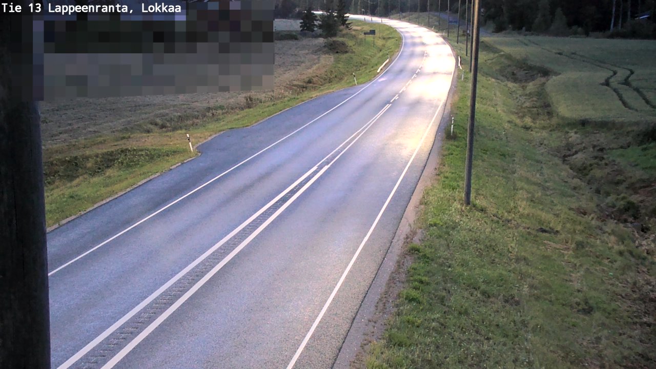Kelikamerat Kuva Tie 13 Lokkaan suora, Lappeenranta, Etelä-Karjala