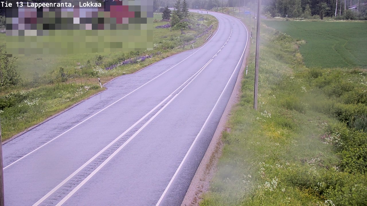 Kelikamerat Kuva Tie 13 Lokkaan suora, Lappeenranta, Etelä-Karjala