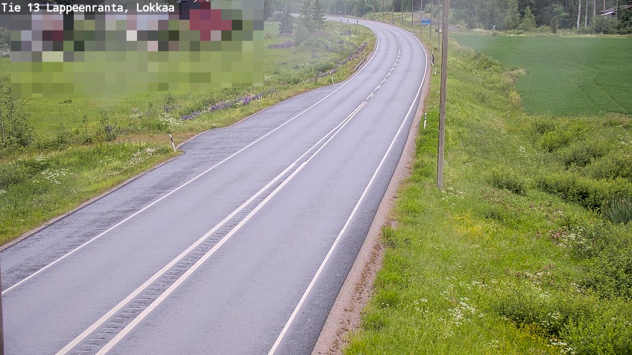 Kelikamerat Kuva Tie 13 Lokkaan suora, Lappeenranta, Etelä-Karjala