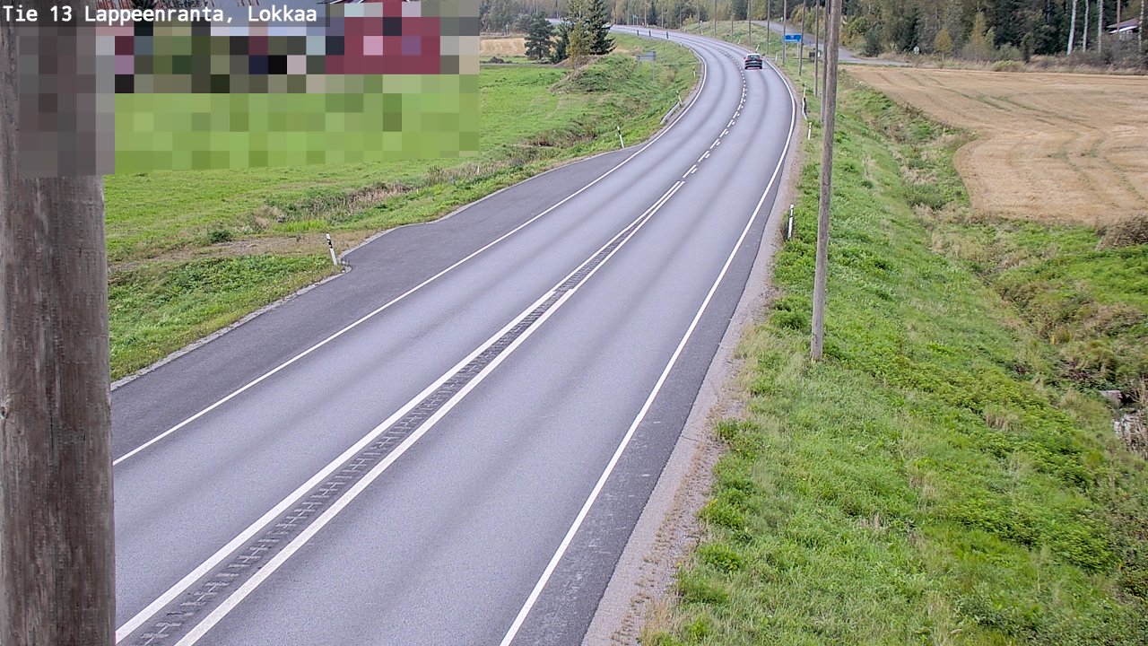 Kelikamerat Kuva Tie 13 Lokkaan suora, Lappeenranta, Etelä-Karjala