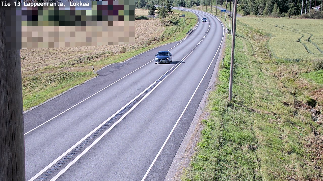 Kelikamerat Kuva Tie 13 Lokkaan suora, Lappeenranta, Etelä-Karjala