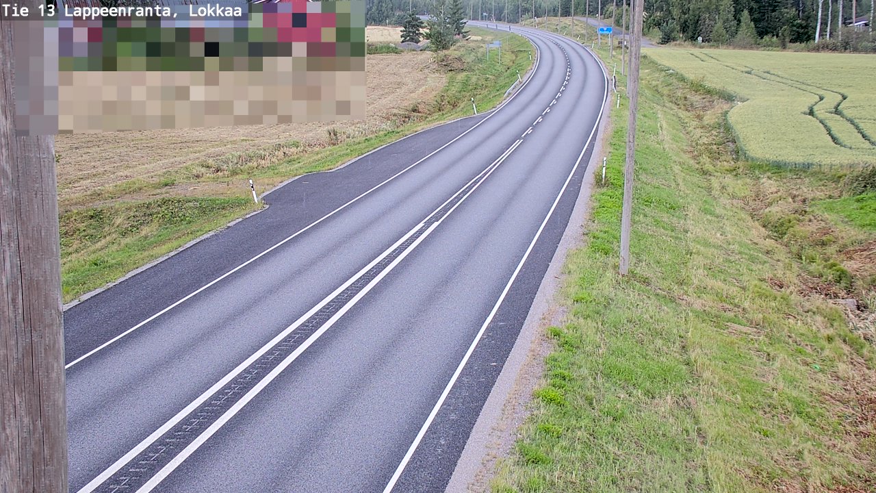 Kelikamerat Kuva Tie 13 Lokkaan suora, Lappeenranta, Etelä-Karjala