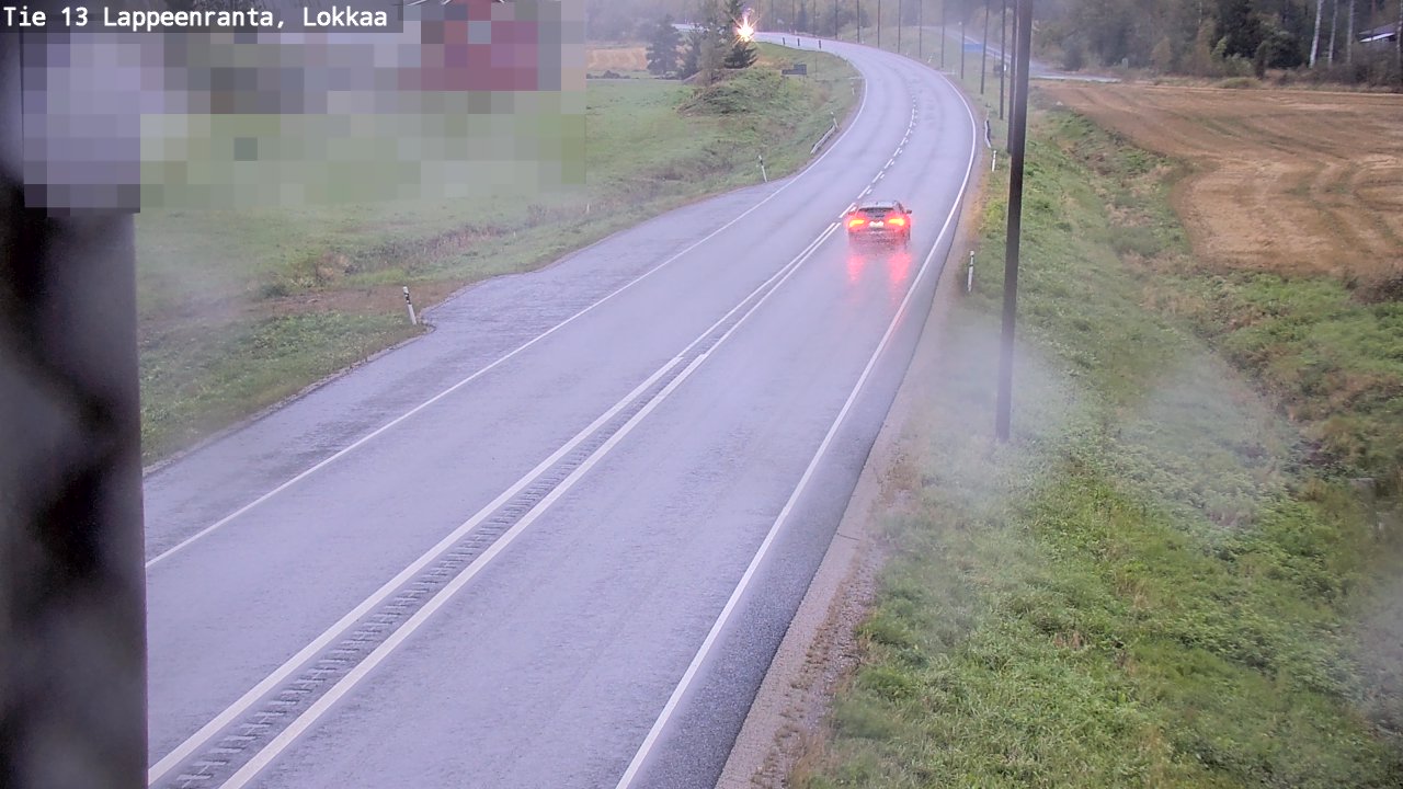 Kelikamerat Kuva Tie 13 Lokkaan suora, Lappeenranta, Etelä-Karjala