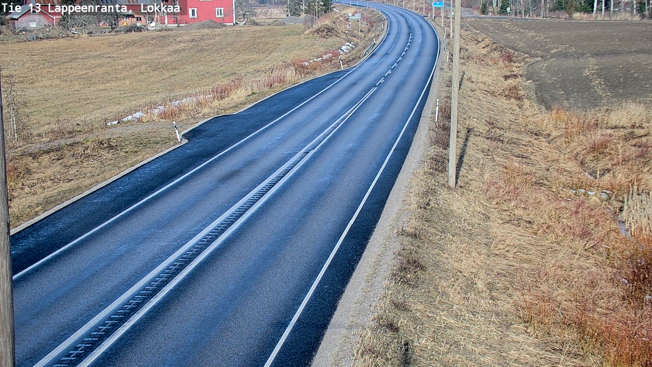 Kelikamerat Kuva Tie 13 Lokkaan suora, Lappeenranta, Etelä-Karjala
